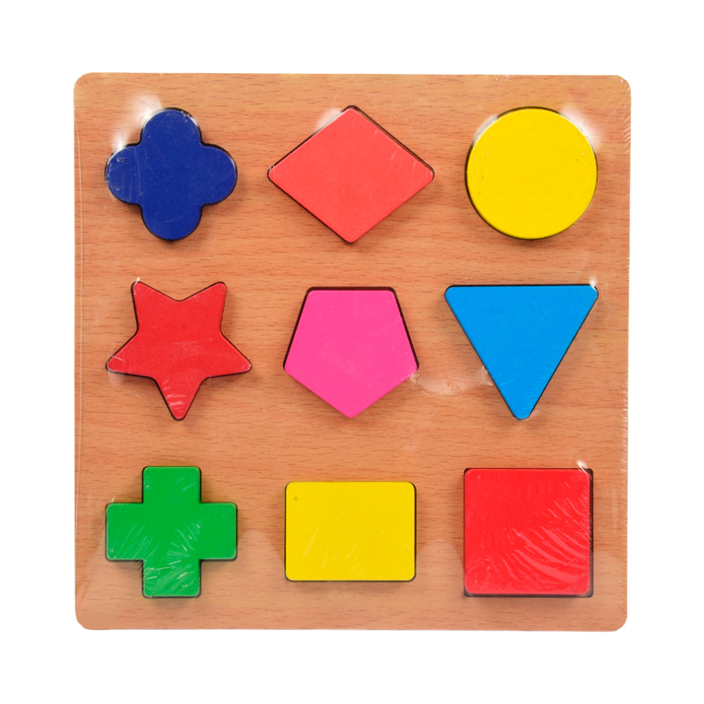 WOODEN PUZZLE BOARD SHAPES Z.B Default Title - MamasJan Toys