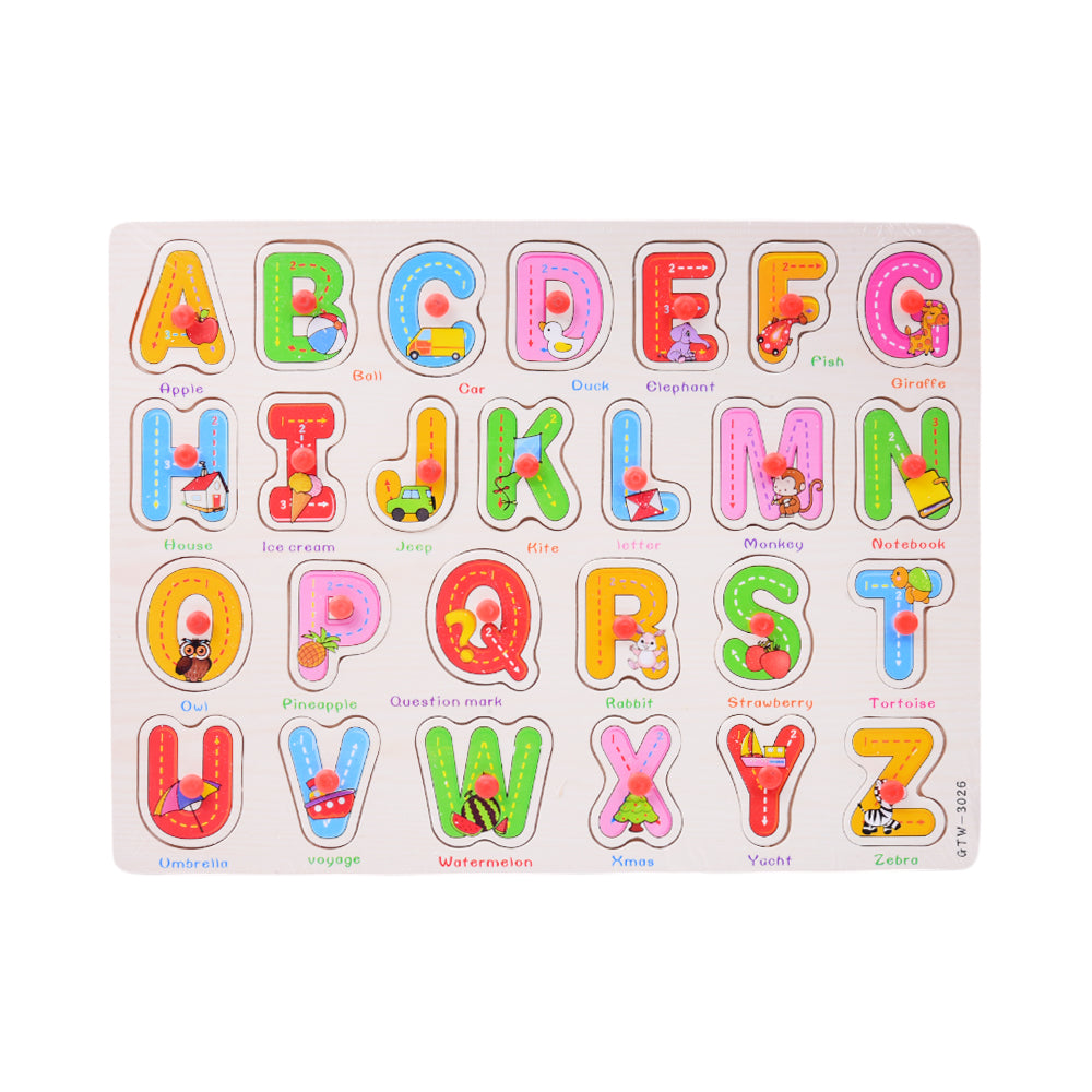 WOODEN BOARD ABC BIG Z.B Default Title - MamasJan Toys