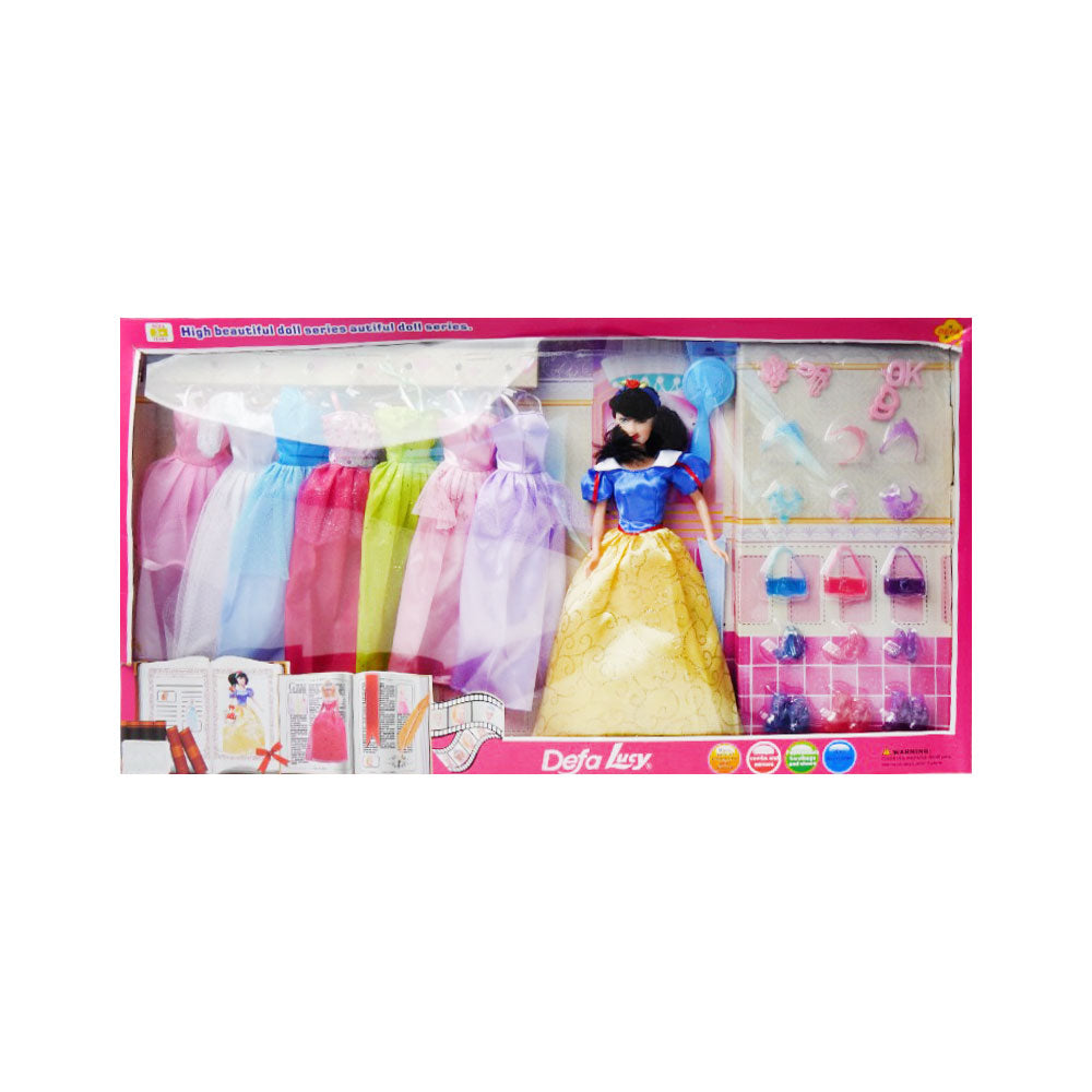 8263 DEFA LUCY DOLL WITH DRESS & ACC Default Title - MamasJan Toys