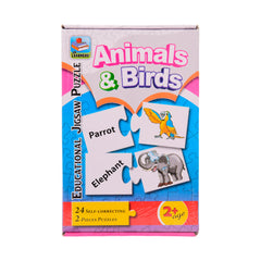 2395 JR.LEARNERS EDUCATIONAL JIGSAW PUZZLE ANIMAL & BIRDS Default Title - MamasJan Toys