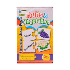 2394 JR.LEARNERS EDUCATIONAL JIGSAW PUZZLE FRUITS & VEGETABL Default Title - MamasJan Toys