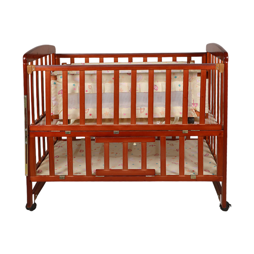 BABY WOODEN COT 626 Default Title - MamasJan Toys