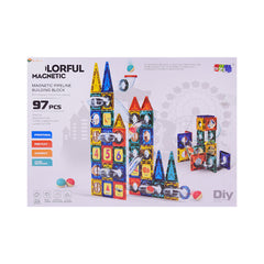 9918B COLORFUL MAGNETIC BUILDING BLOCK A.I Default Title - MamasJan Toys