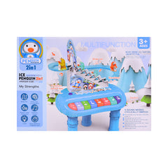 8853-1B ELECTRONIC PEGUIN PIANO TABLE A.I Default Title - MamasJan Toys