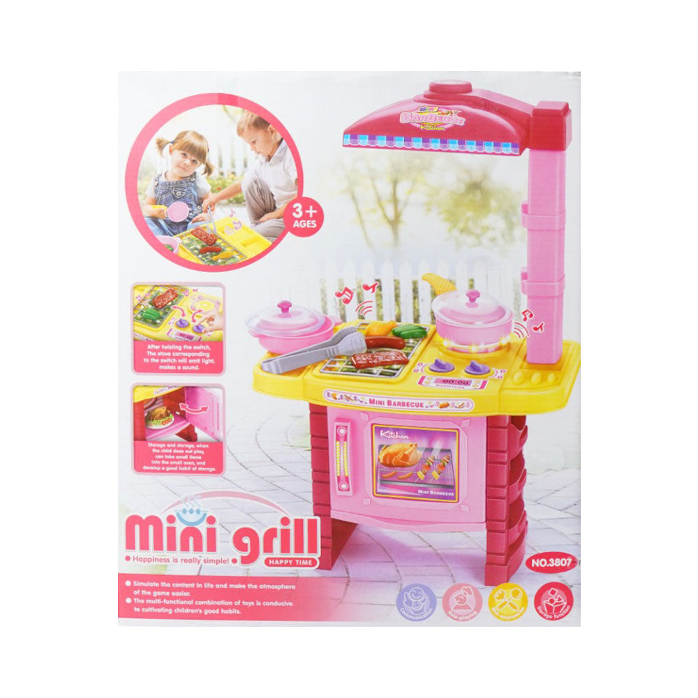 3807-1 MINI GRILL BBQ SET Default Title - MamasJan Toys