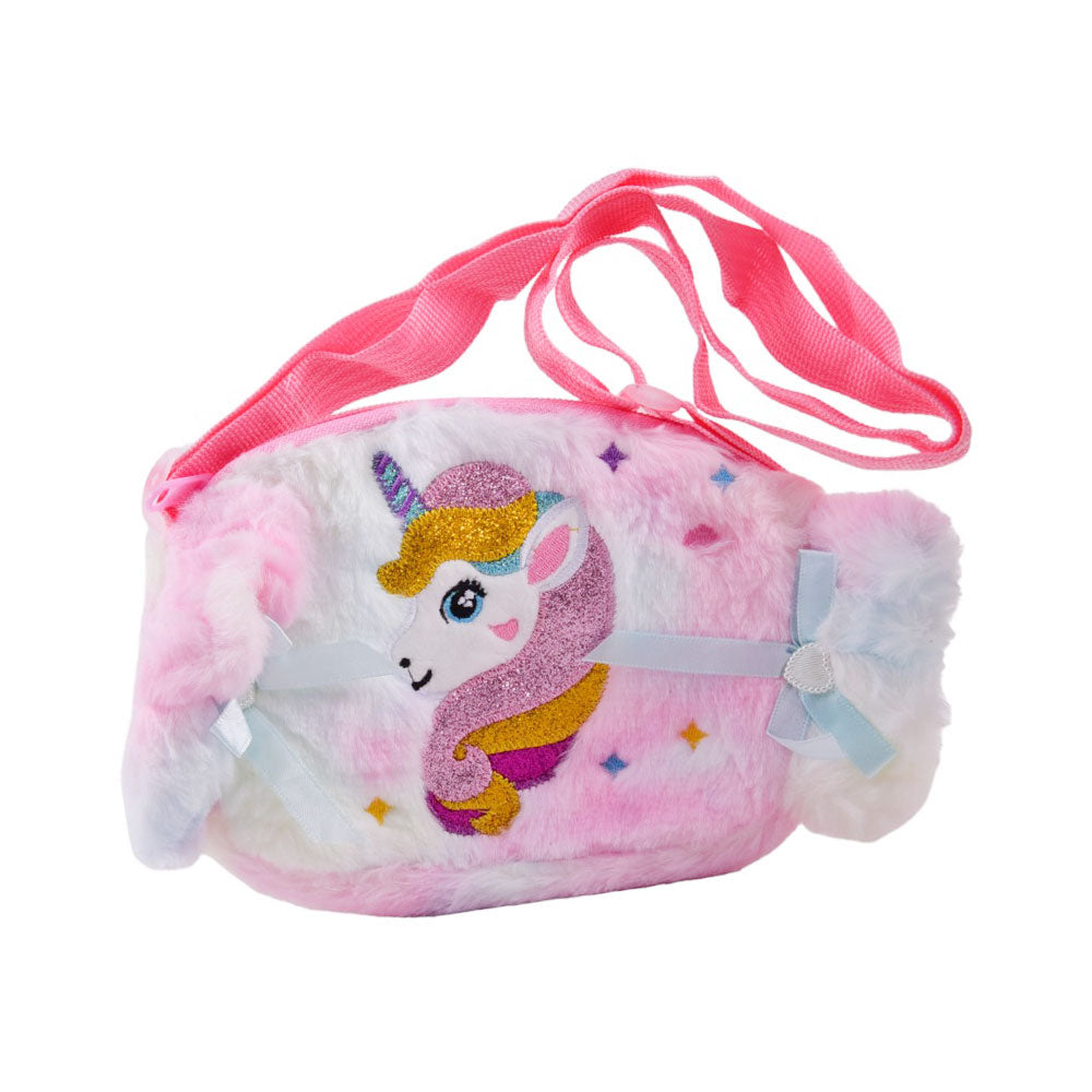 13067 PICNIC GLITTER BAG FURR UNICORN Default Title - MamasJan Toys