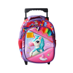 7813 SCHOOL TROLLEY BAG UNICORN 12INCH Default Title - MamasJan Toys