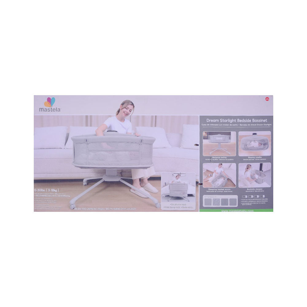 DREAM STARLIGHT BEDSIDE BASSINET 3378 Default Title - MamasJan Toys