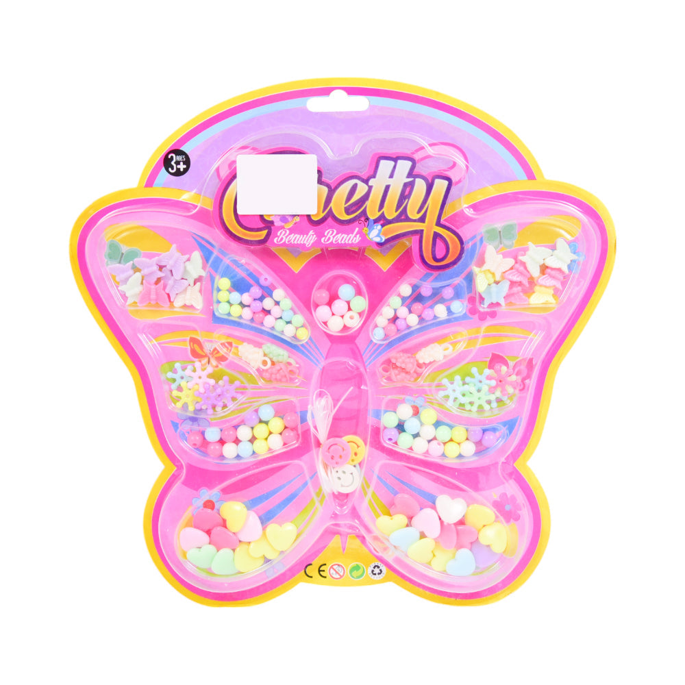 6368-3A BUTTERFLY BEADS SET IN CARD Default Title - MamasJan Toys