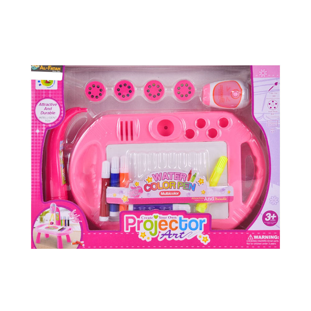 22088-17A PROJECTOR ART WRITING BOARD PINK Default Title - MamasJan Toys