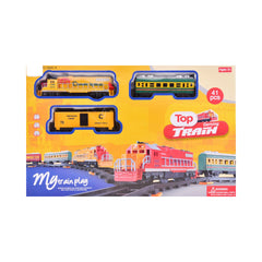 3680A RAILWAY TRAIN 41PCS YELLOW Default Title - MamasJan Toys