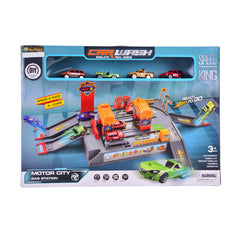 981-36 CAR WASH SET W-ALLOY CARS 4PCS IR Default Title - MamasJan Toys
