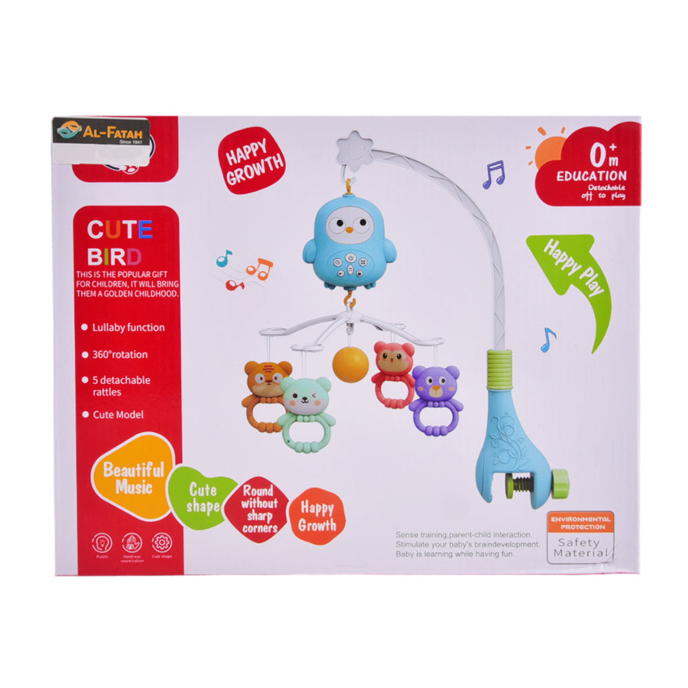 368-20 MUSICAL CUTE BIRD MOBILE IR Default Title - MamasJan Toys