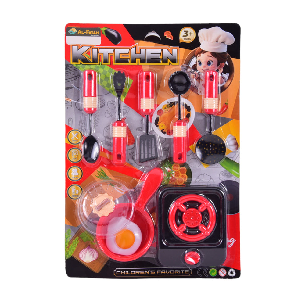 138-7 KITCHEN SET IN CARD IR Default Title - MamasJan Toys