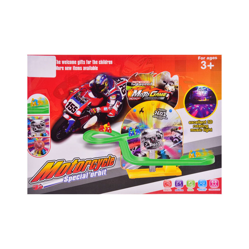 8844C MUSICAL MOTORCYCLE TRACK SET Default Title - MamasJan Toys