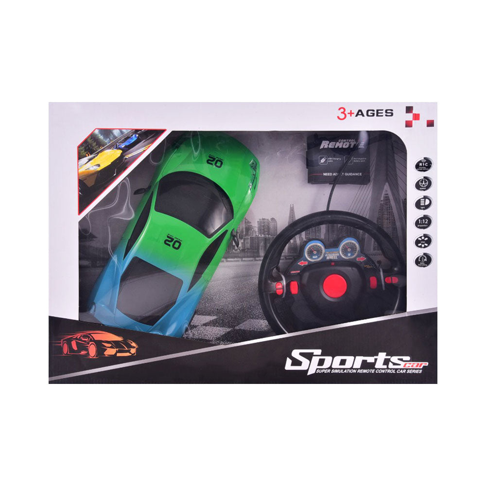 2245-3 SPORTS CAR W-STERING 2 CLR R/C Default Title - MamasJan Toys
