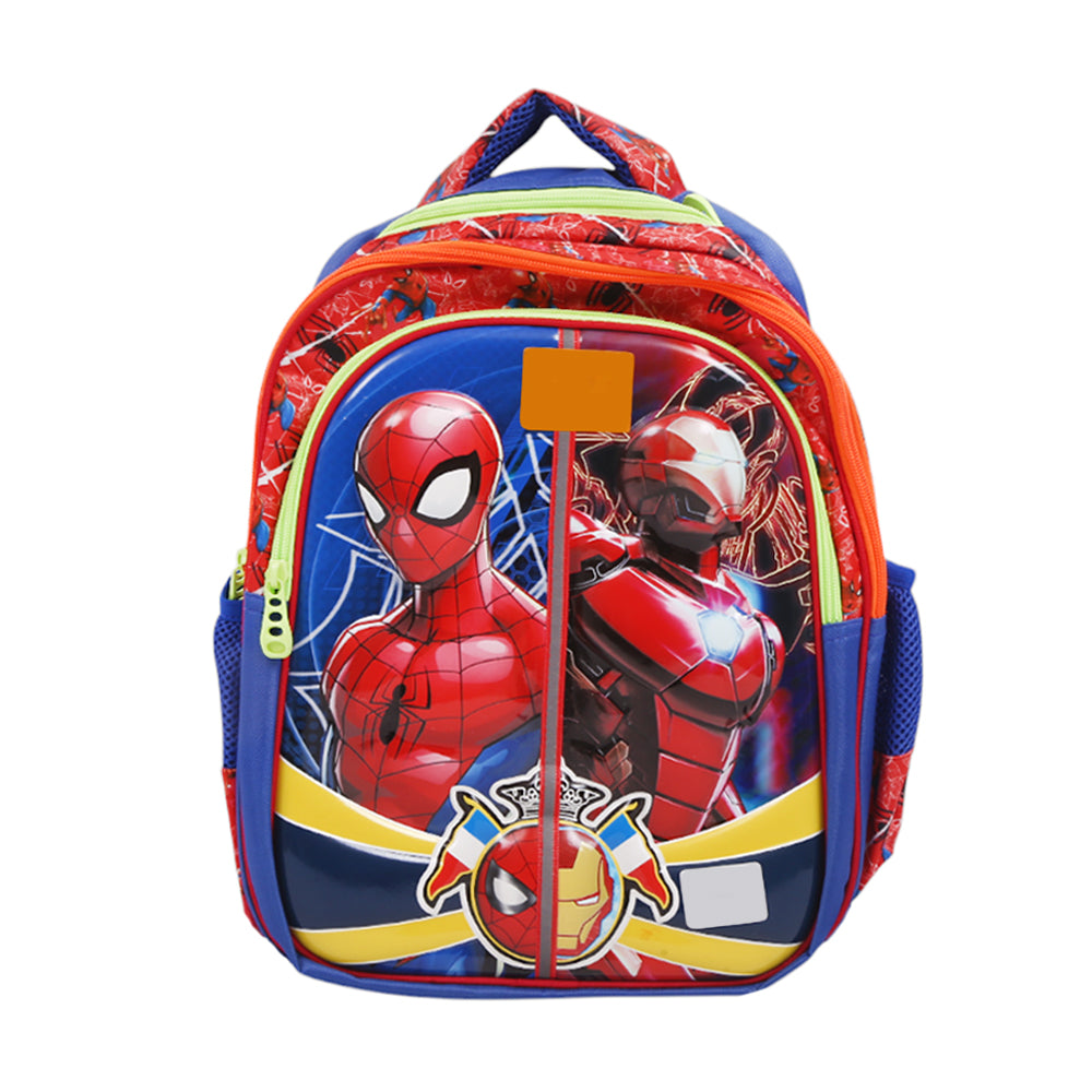 7832 SCHOOL BAG PACK SPIDERMAN&IRONMAN 14INCH Default Title - MamasJan Toys