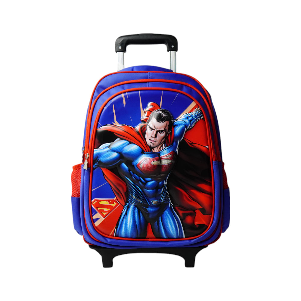 1188 SCHOOL TROLLEY BAG SUPERMAN 17INCH Default Title - MamasJan Toys