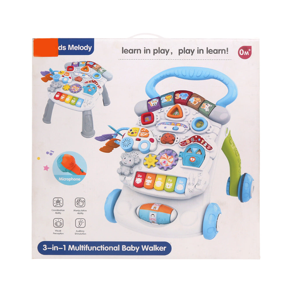 BABY WALKER 3IN1 IR 6606A Default Title - MamasJan Toys