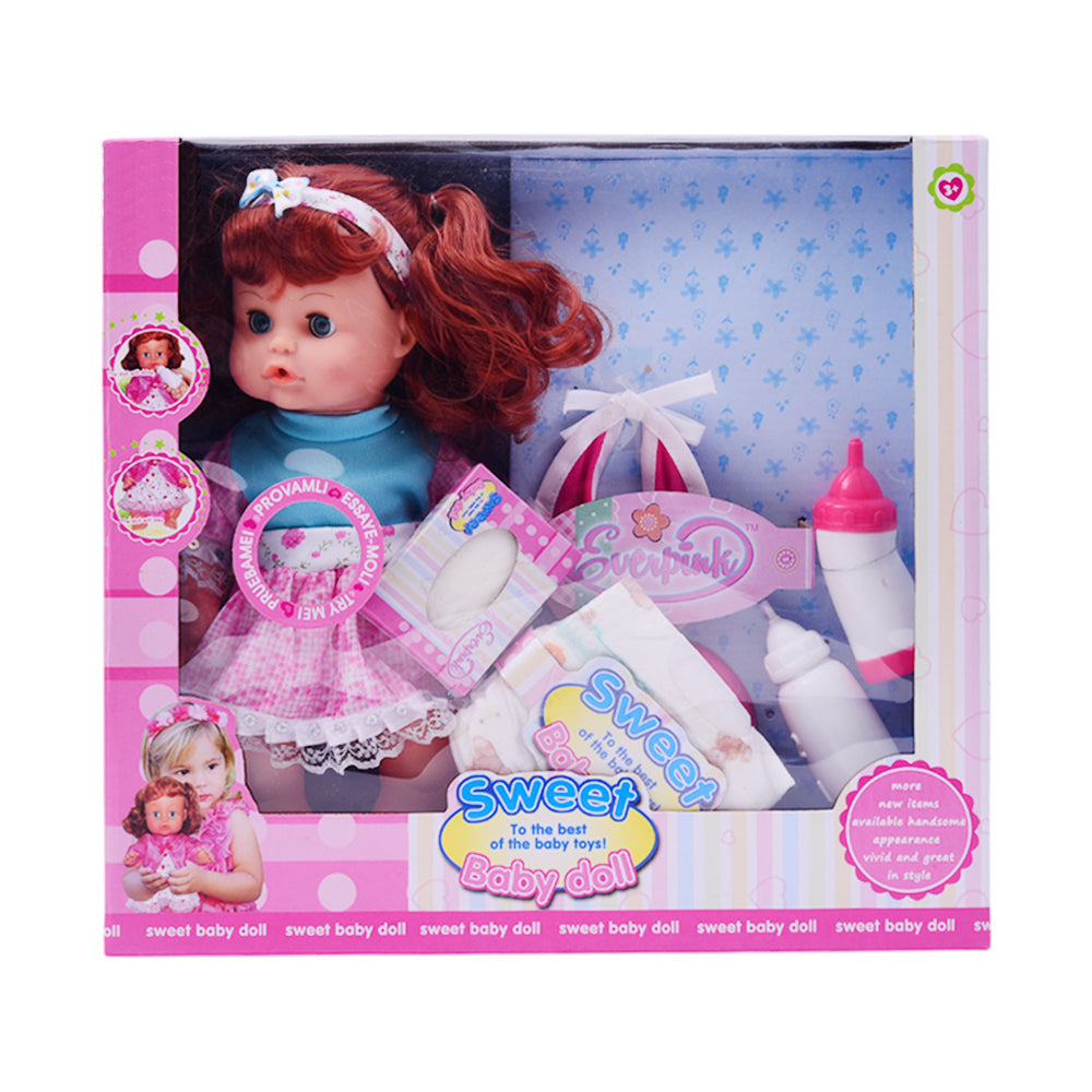 360-4 SWEET BABY GIRL DOLL 13INCH Default Title - MamasJan Toys