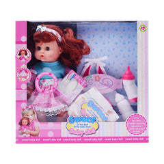 360-4 SWEET BABY GIRL DOLL 13INCH Default Title - MamasJan Toys