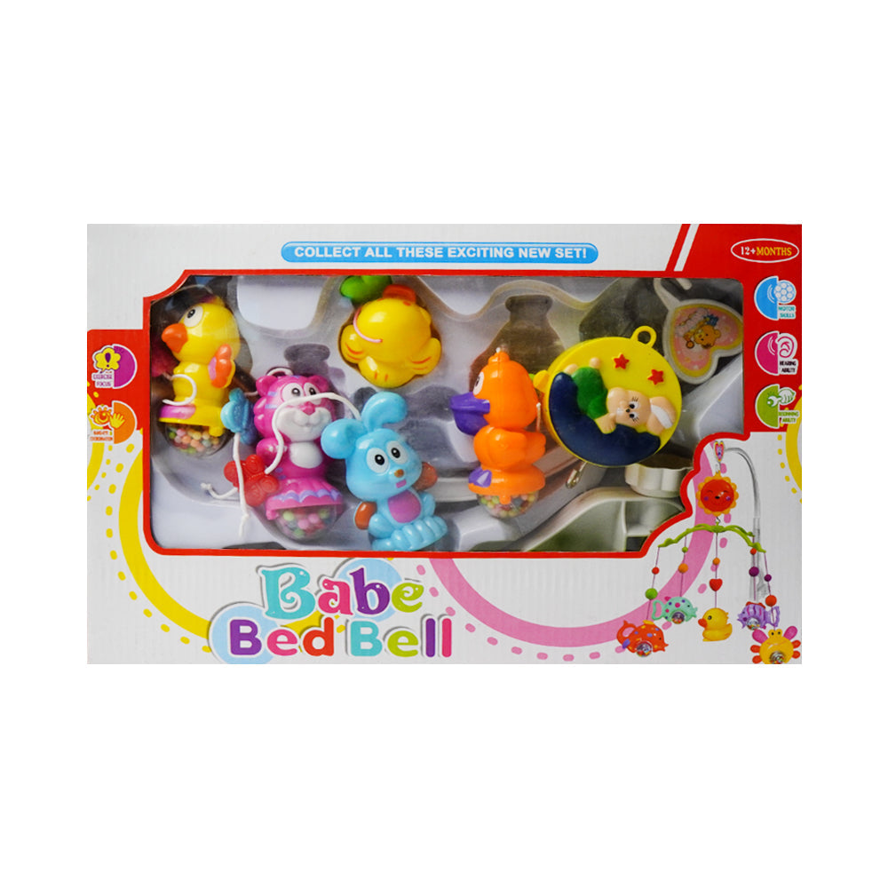 A949 CORT MOBILE W-6PCS RATTLE Default Title - MamasJan Toys