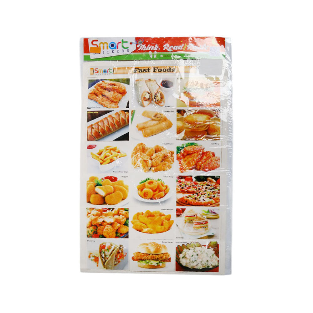 3041 FAST FOOD STICKERS Default Title - MamasJan Toys