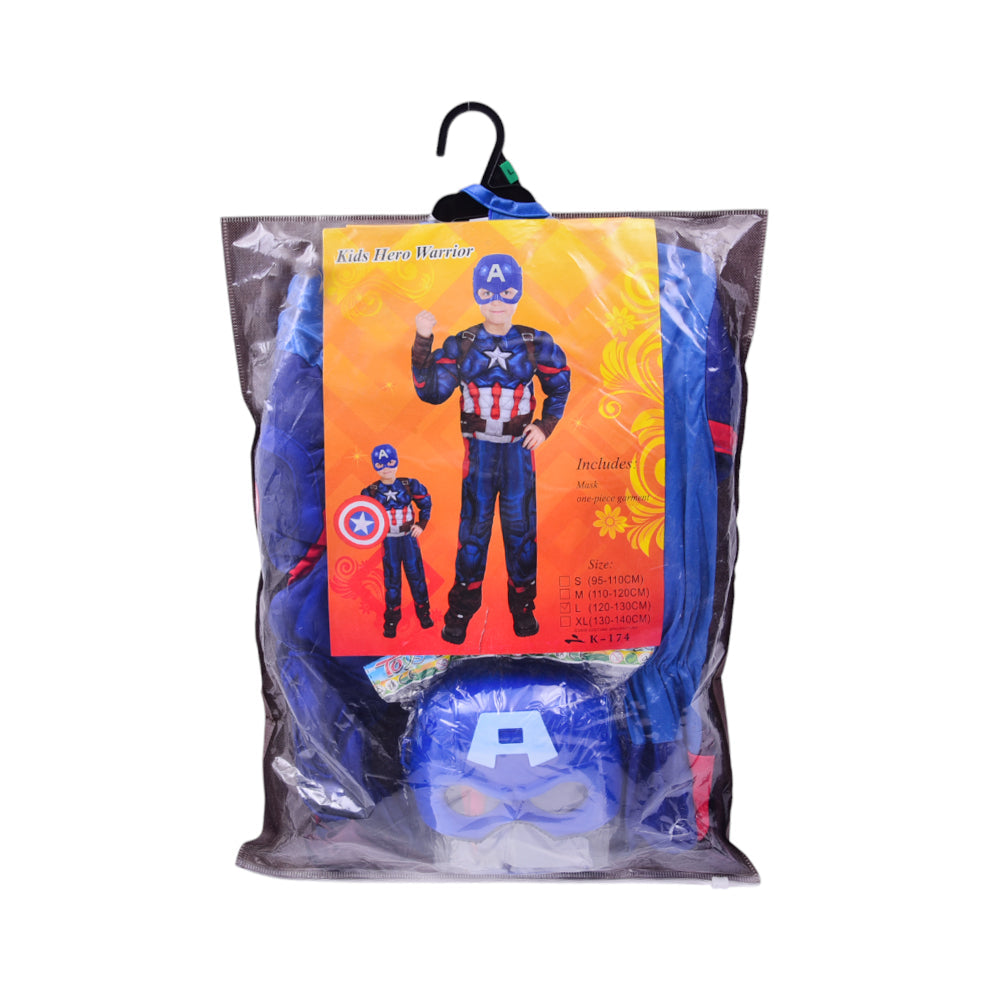 K174 CAPTAIN AMERICA COSTUME M Default Title - MamasJan Toys