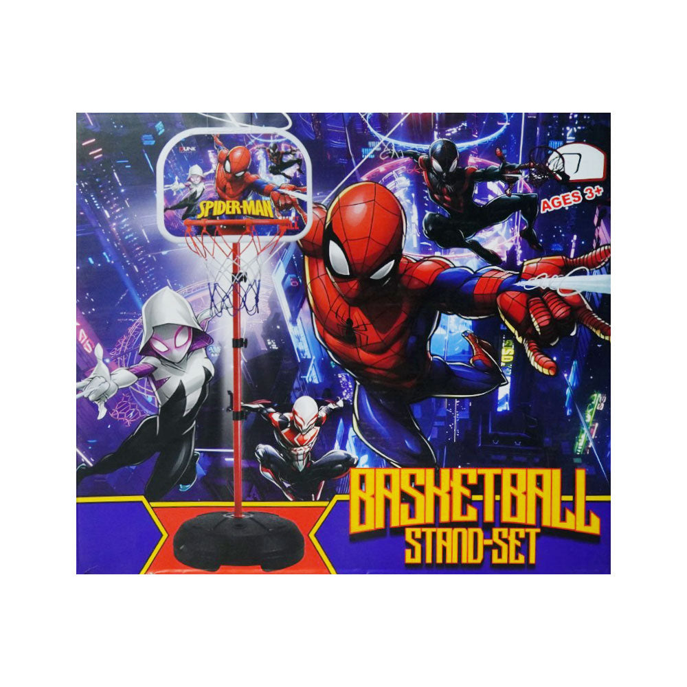 B11-39MHD29 SPIDERMAN BASKET BALL STAND-SET Default Title - MamasJan Toys