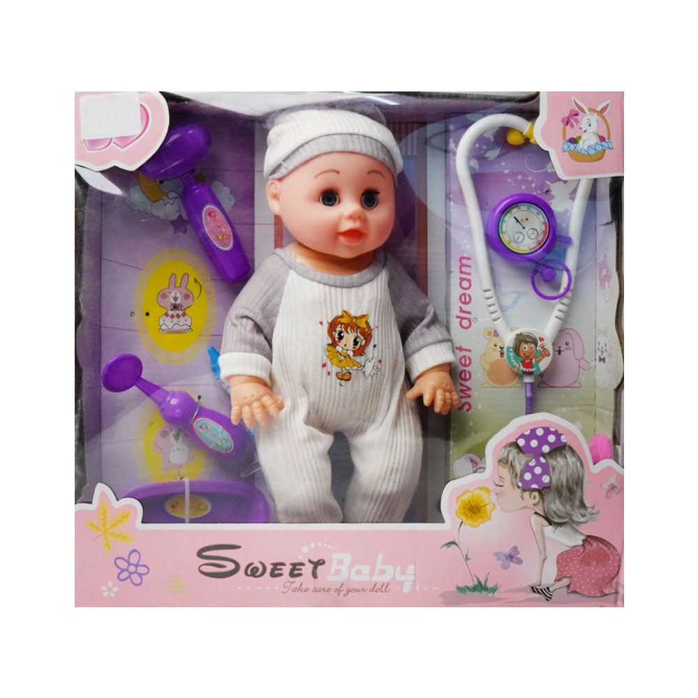 666-2D DOCTOR SWEET BABY DOLL 15 INCH Default Title - MamasJan Toys