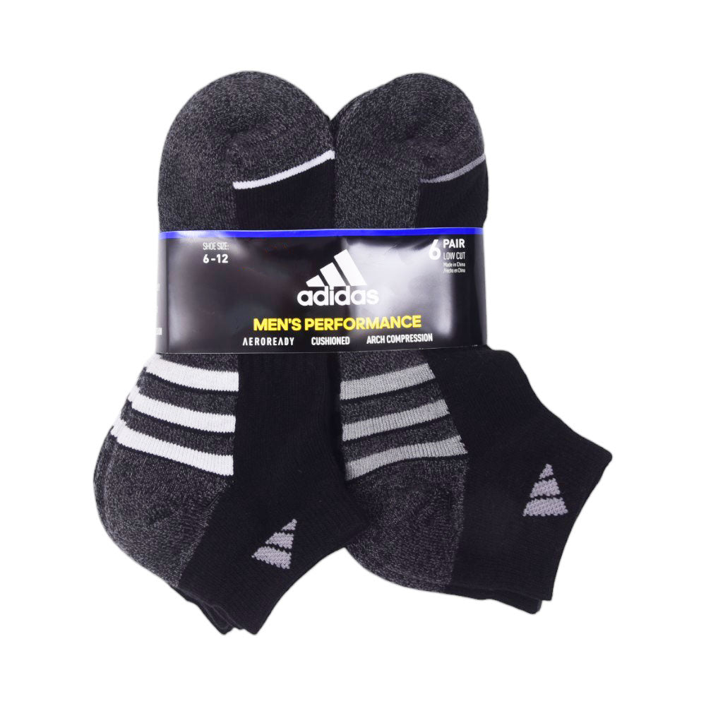 ADIDAS MEN ANKLE SOCKS P-6 949985 BLK (IR) Default Title - MamasJan mens wear