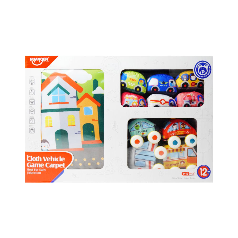 HE0299 SOFT CAR PLAYSET 3IN1 Default Title - MamasJan Toys
