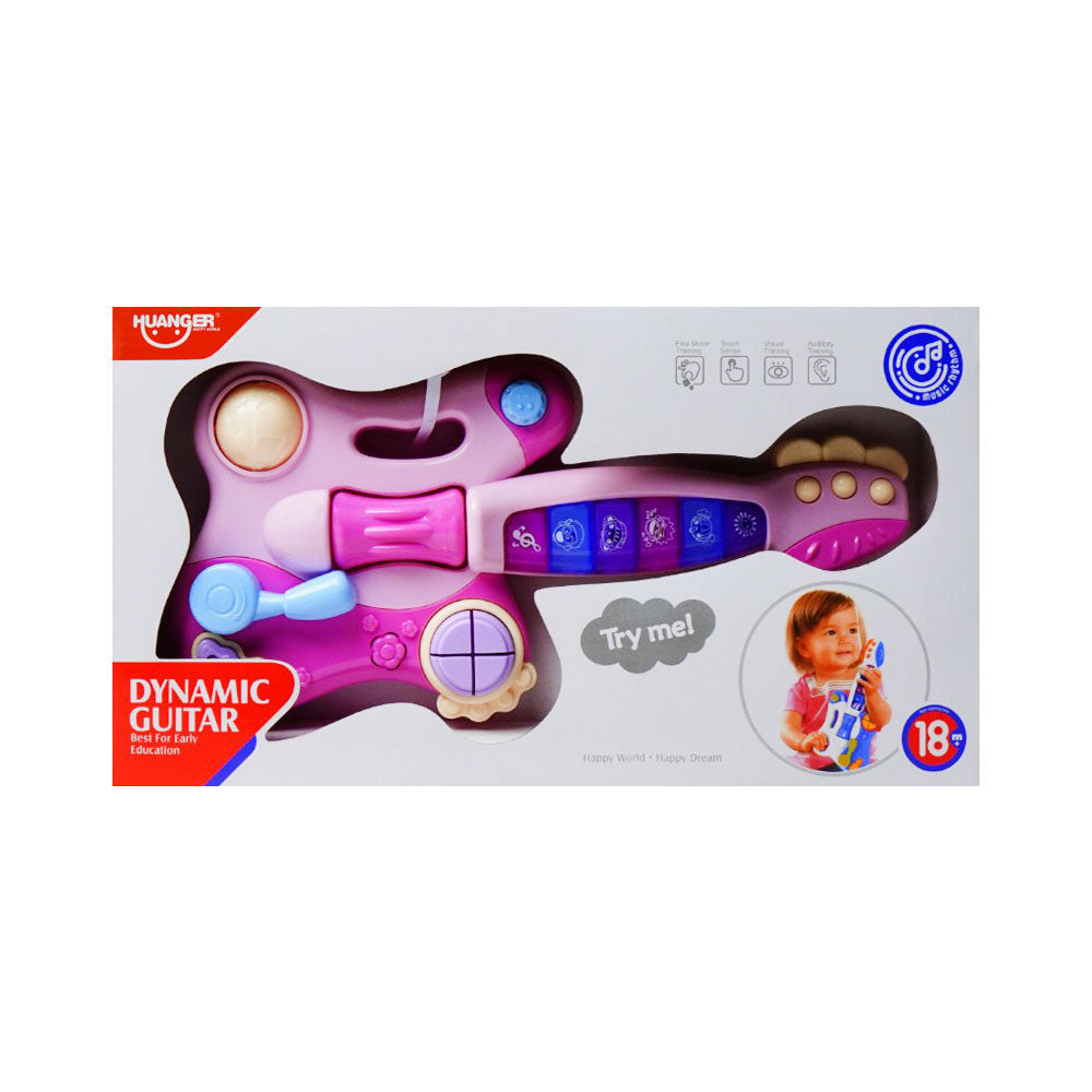 HE0502 MUSICAL GUITAR PINK Default Title - MamasJan Toys