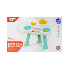 HE0526 MUSICAL DRUM & PIANO TABLE Default Title - MamasJan Toys