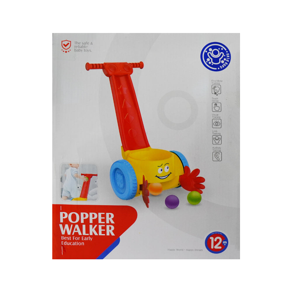 HE0818 POPPER WALKER W-BALLS IR Default Title - MamasJan Toys