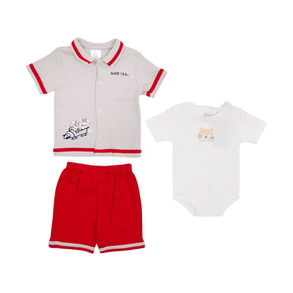 BOYS S/S 2PC KNICKER SUIT MZS-24 6-9M 1880 Default Title - MamasJan KidsWear