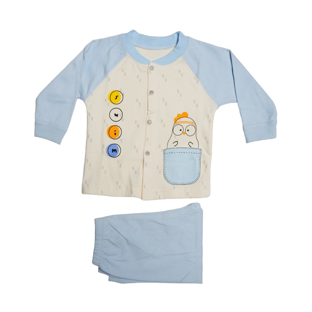 BOYS L/S 2PC PAJAMA SUIT MZS-24 6-9M 3063 Default Title - MamasJan KidsWear