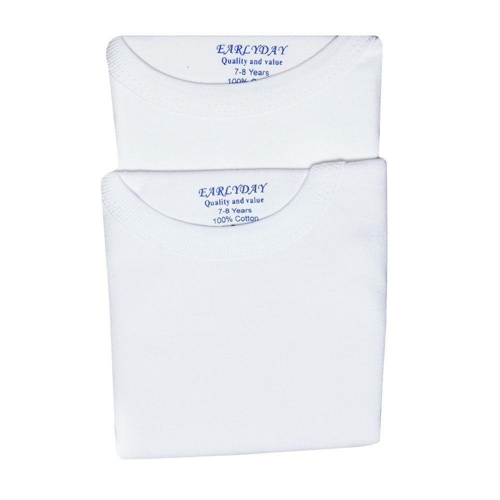 BOYS S/L VEST 2PC PACK NICE & EASY MZS-24 7-8 YEAR 009 Default Title - MamasJan KidsWear