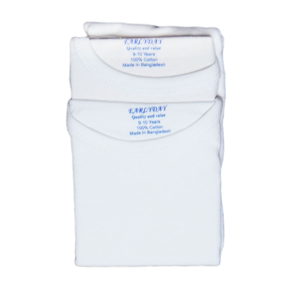 BOYS S/L VEST 2PC PACK NICE & EASY MZS-24 9-10 YEAR 009 Default Title - MamasJan KidsWear