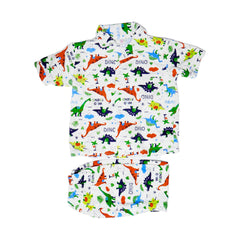 BOYS S/S 2PC SLEEPING SUIT MZS-24 1-2 YEAR THAI Default Title - MamasJan KidsWear