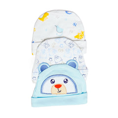 BABY ROUND CAP 3PC SET MZS-24 THAI Default Title - MamasJan KidsWear