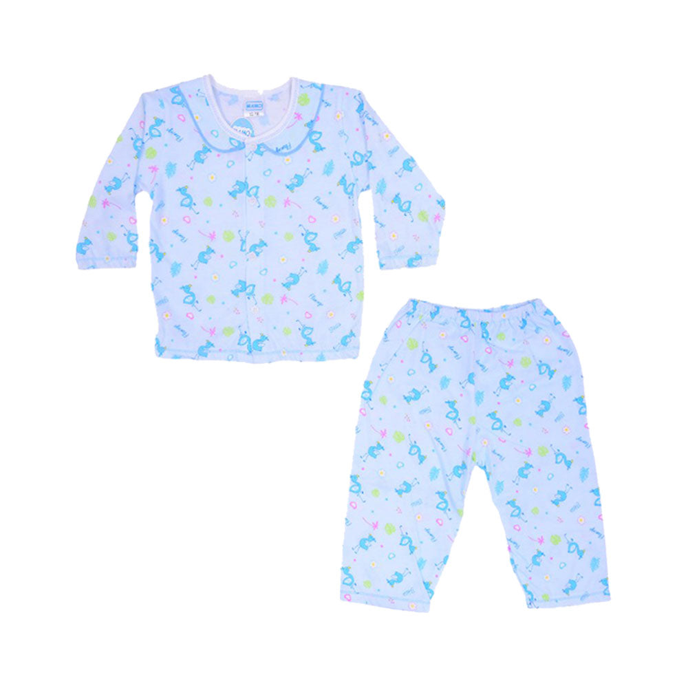 BOYS L/S 2PC PAJAMA SUIT MZS-24 12-18M THAI GL216 Default Title - MamasJan KidsWear
