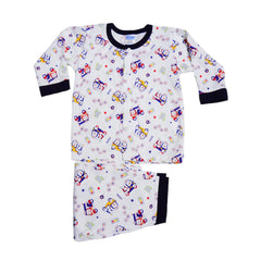 BOYS L/S 2PC PAJAMA SUIT MZS-24 12-18M THAI BL159 Default Title - MamasJan KidsWear