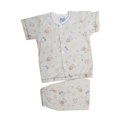 BOYS L/S 2PC PAJAMA SUIT MZS-24 0-3M THAI BL105 Default Title - MamasJan KidsWear