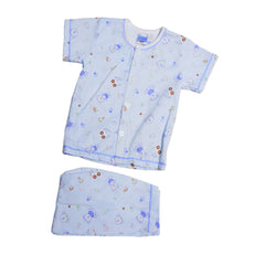 BOYS L/S 2PC PAJAMA SUIT MZS-24 3-6M THAI BL105 Default Title - MamasJan KidsWear
