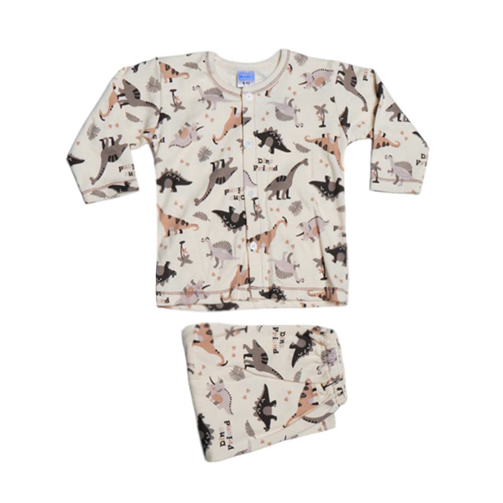 BOYS L/S 2PC PAJAMA SUIT MZS-24 6-12M THAI BL326 Default Title - MamasJan KidsWear