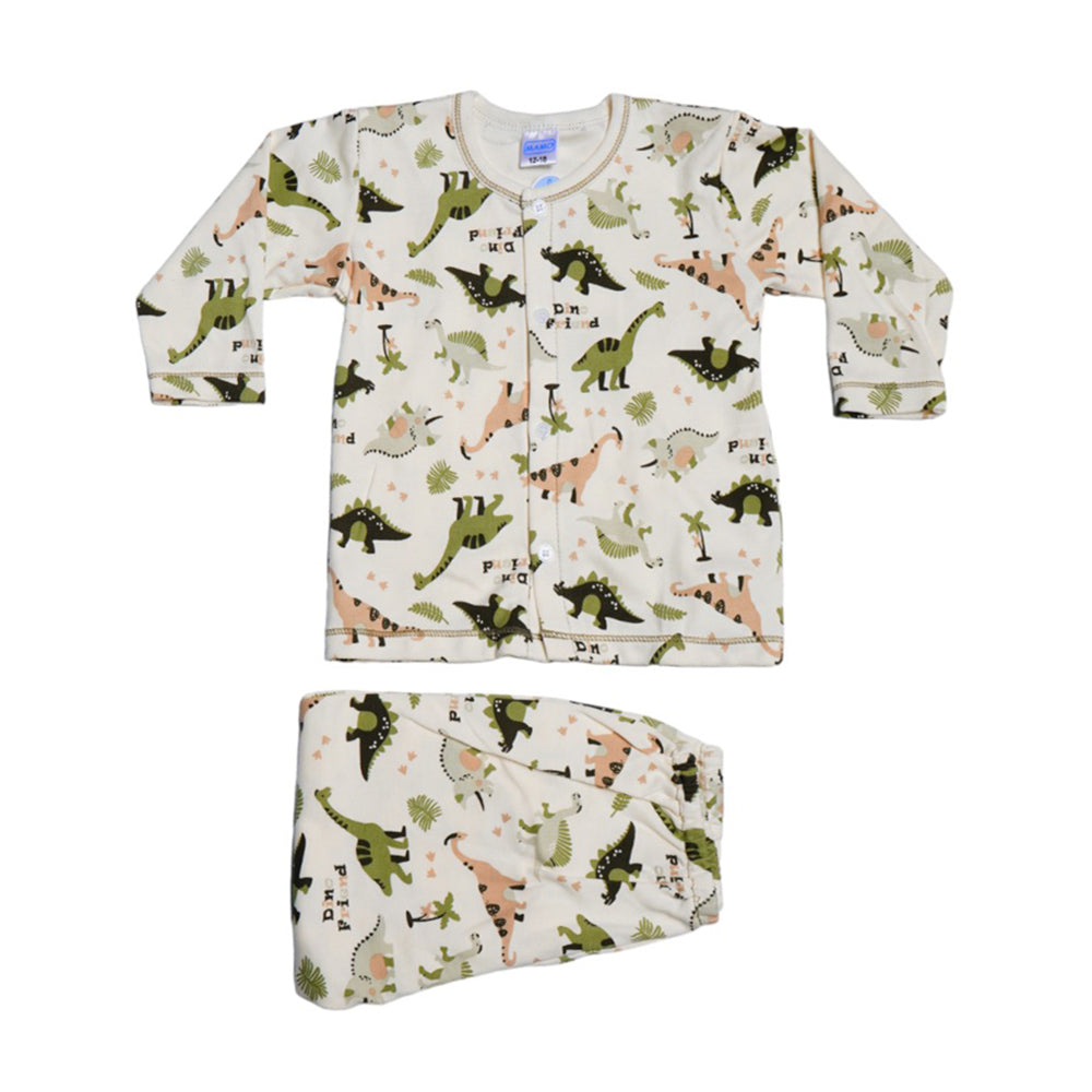 BOYS L/S 2PC PAJAMA SUIT MZS-24 12-18M THAI BL326 Default Title - MamasJan KidsWear