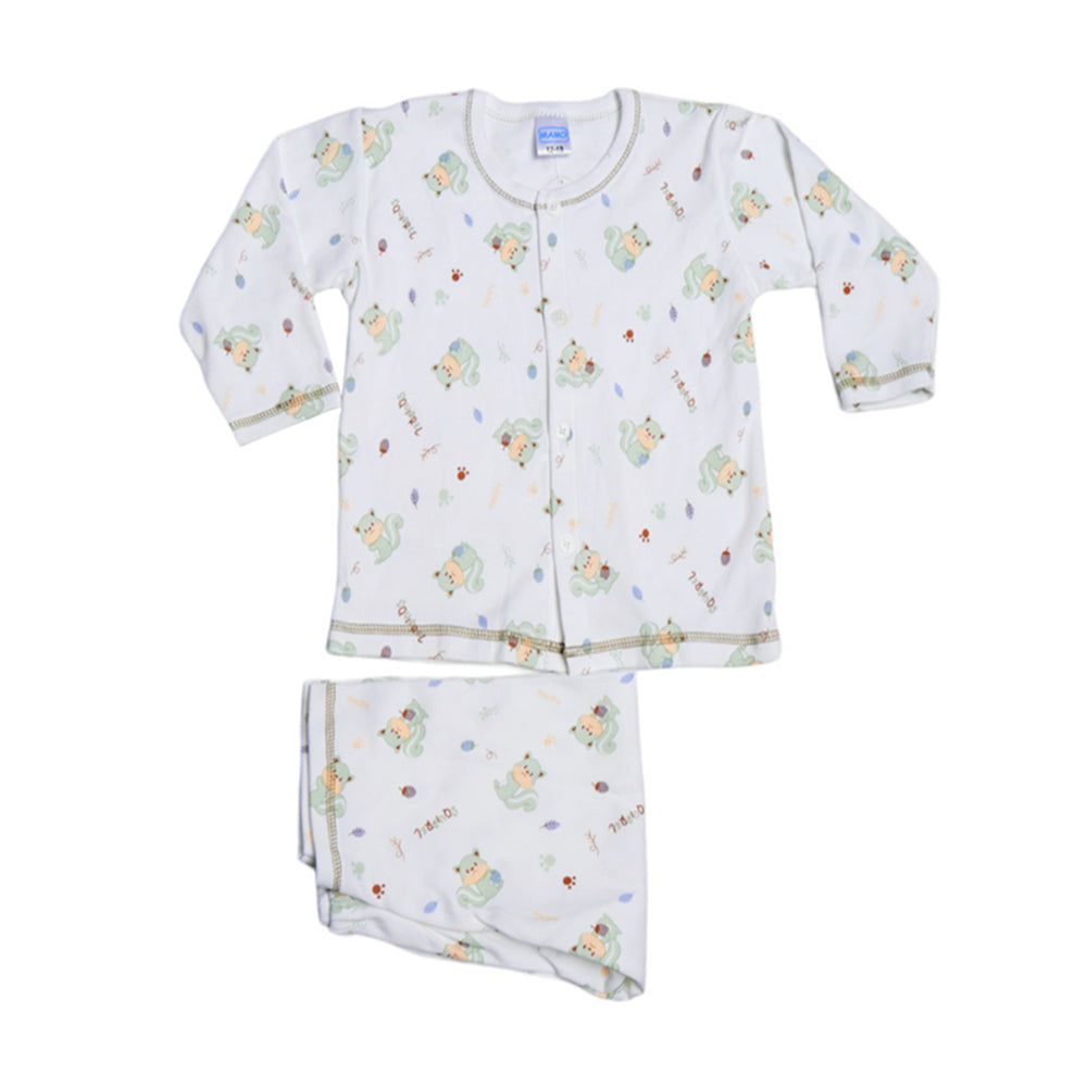 BOYS L/S 2PC PAJAMA SUIT MZS-24 12-18M THAI BL323 Default Title - MamasJan KidsWear