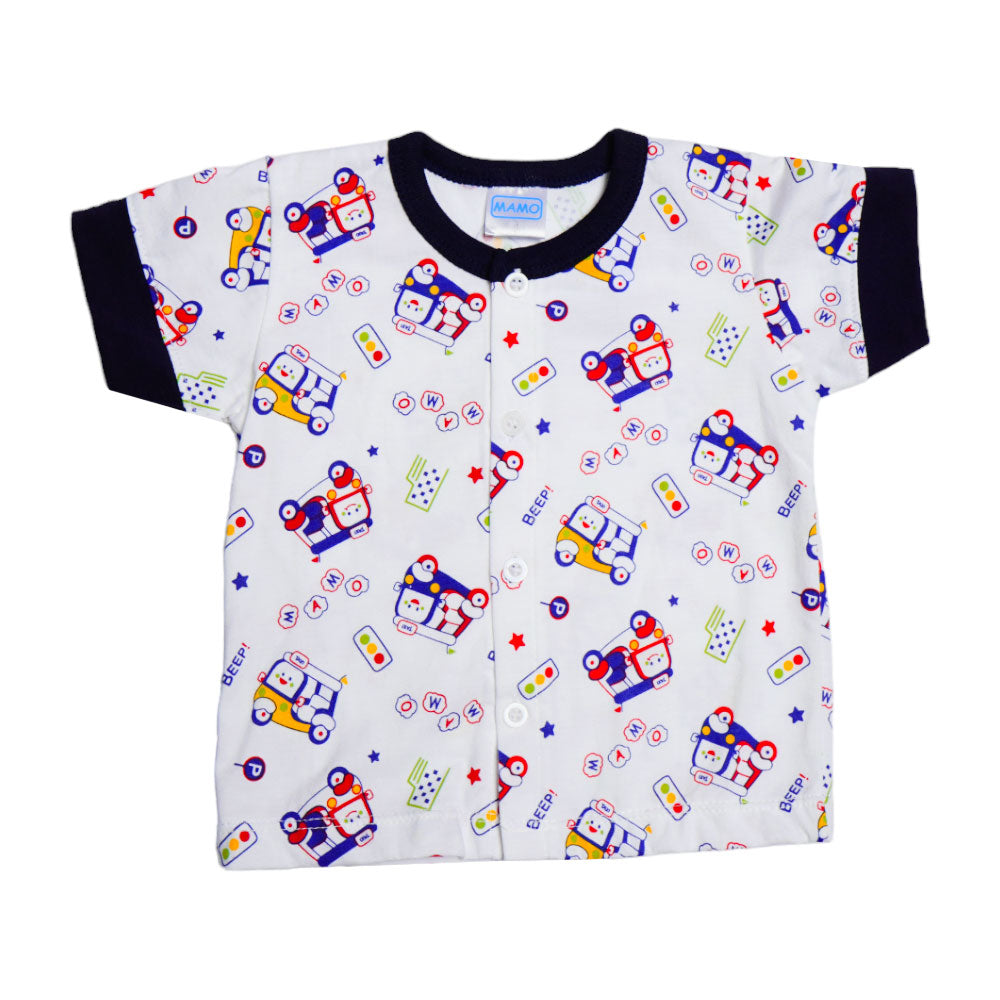 BOYS L/S 2PC PAJAMA SUIT MZS-24 3-6M THAI BL102 Default Title - MamasJan KidsWear