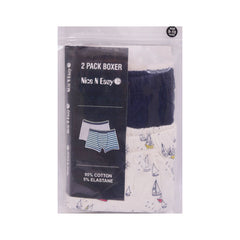 BOYS BOXER 2PC PACK NICE & EASY MZS-24 9-10 YEAR HC-032 Default Title - MamasJan KidsWear